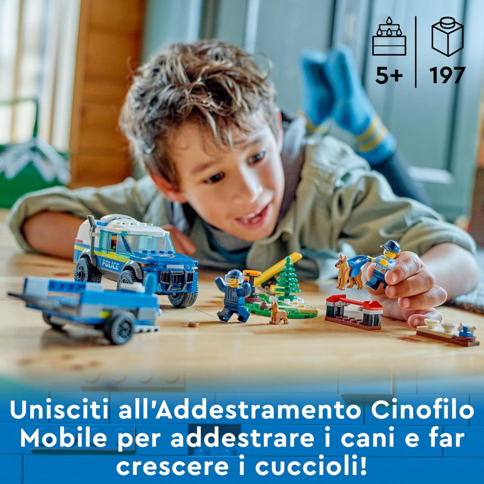 LEGO City Addestramento Cinofilo Mobile con SUV e Rimorchio