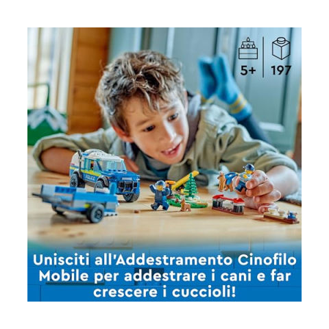 LEGO City Addestramento Cinofilo Mobile con SUV e Rimorchio