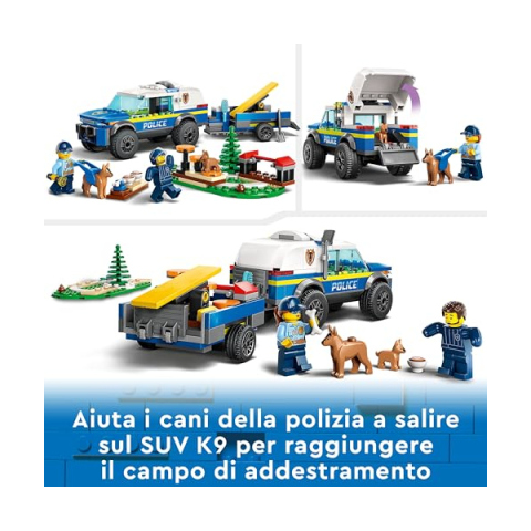LEGO City Addestramento Cinofilo Mobile con SUV e Rimorchio