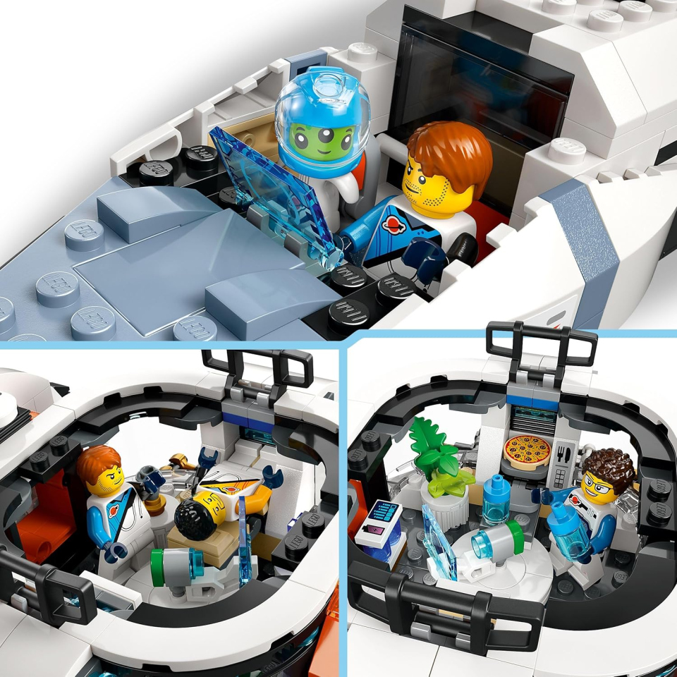 LEGO City Astronave Galattica Modulare con Minifigure e Alieno