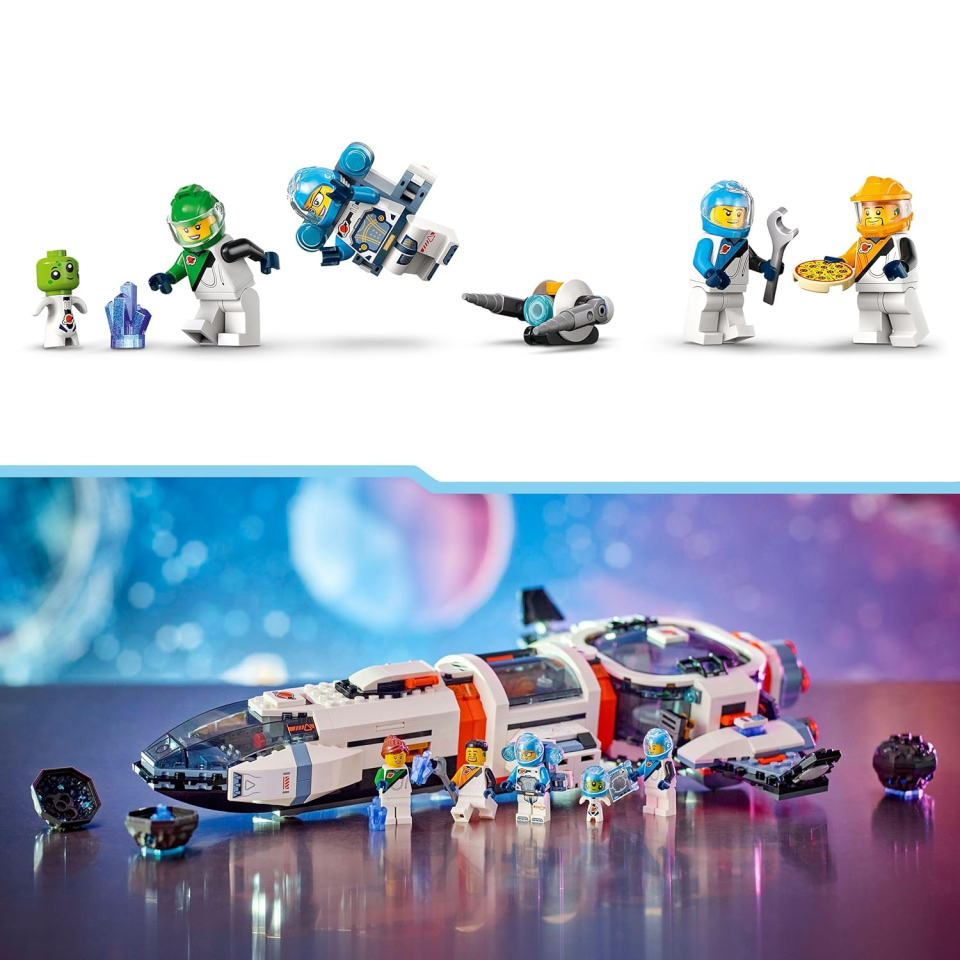 LEGO City Astronave Galattica Modulare con Minifigure e Alieno