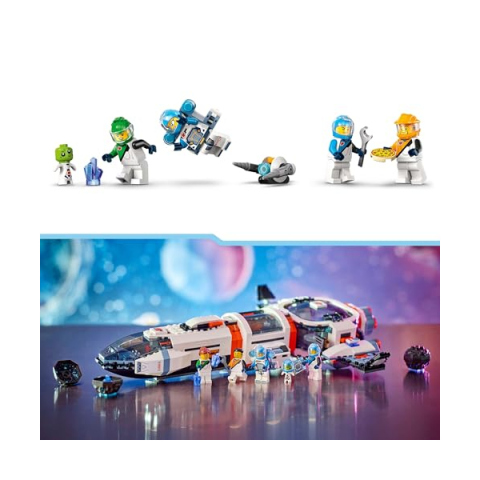 LEGO City Astronave Galattica Modulare con Minifigure e Alieno