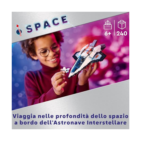 LEGO City Astronave Interstellare con Drone Robot e Minifigure