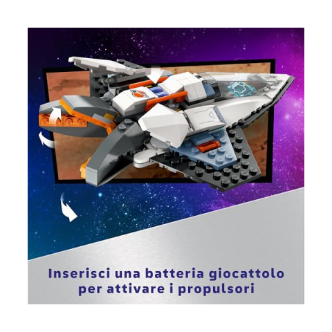 LEGO City Astronave Interstellare con Drone Robot e Minifigure