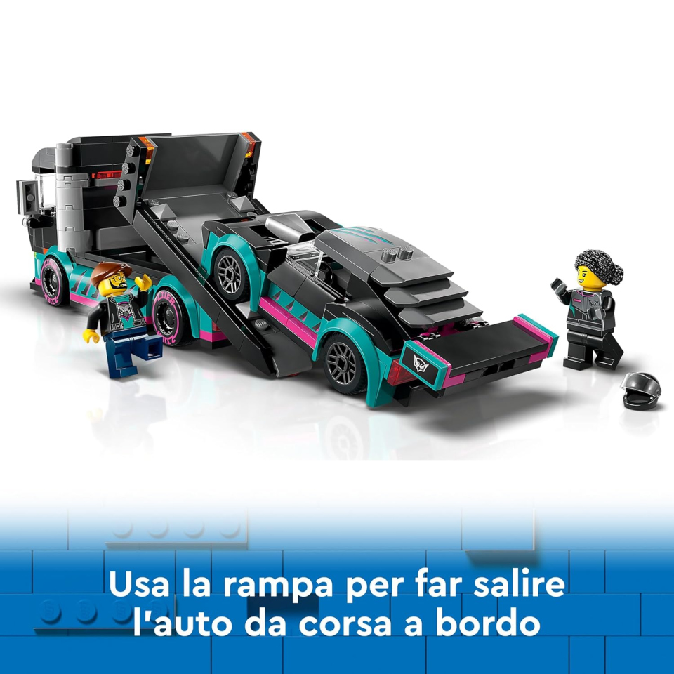 LEGO City Auto da Corsa e Camion Trasportatore 60406