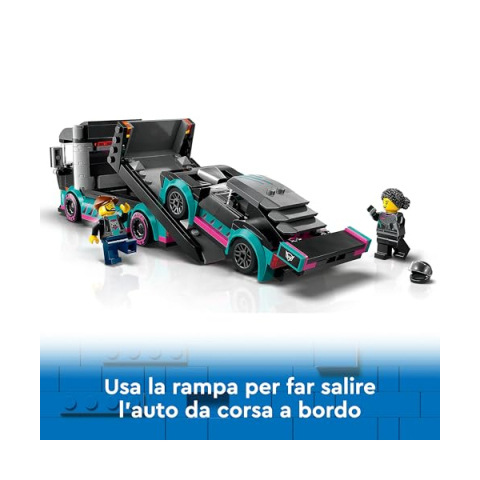 LEGO City Auto da Corsa e Camion Trasportatore 60406