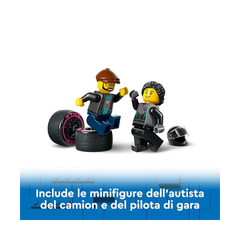 LEGO City Auto da Corsa e Camion Trasportatore 60406