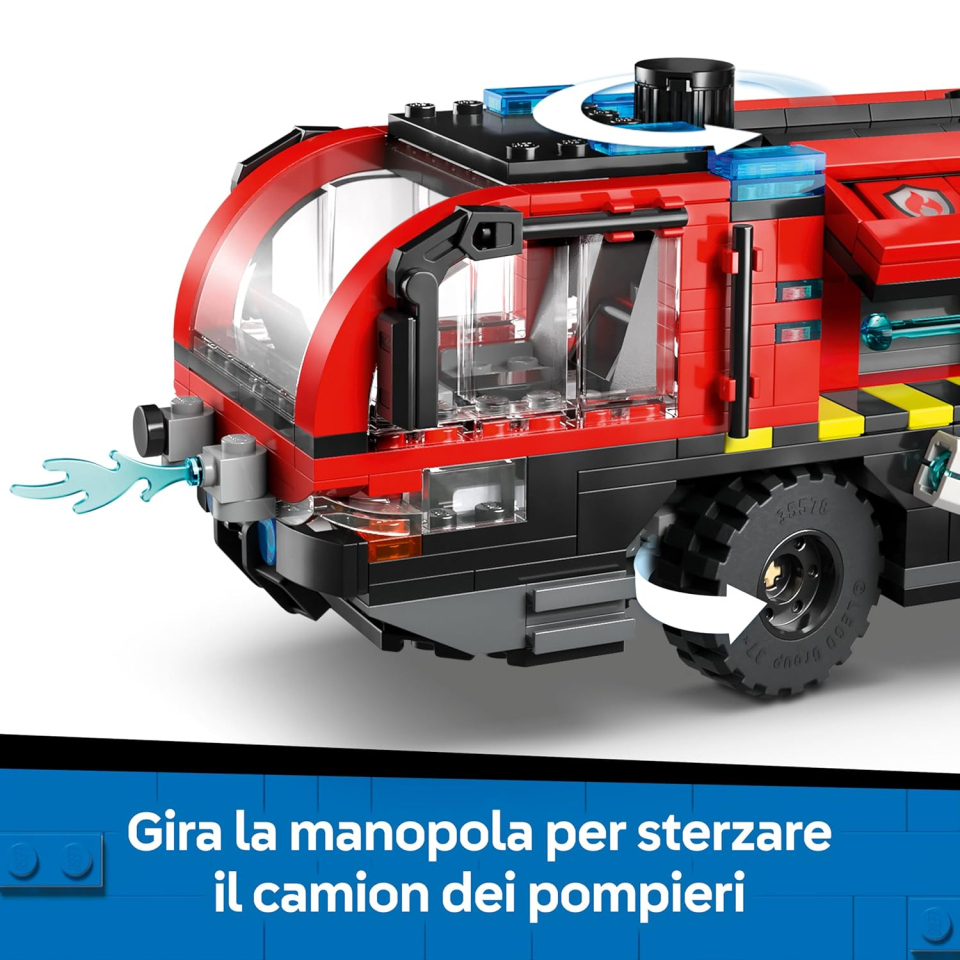 LEGO City Autopompa Aeroporto 60499 – Camion Pompieri Costruzioni