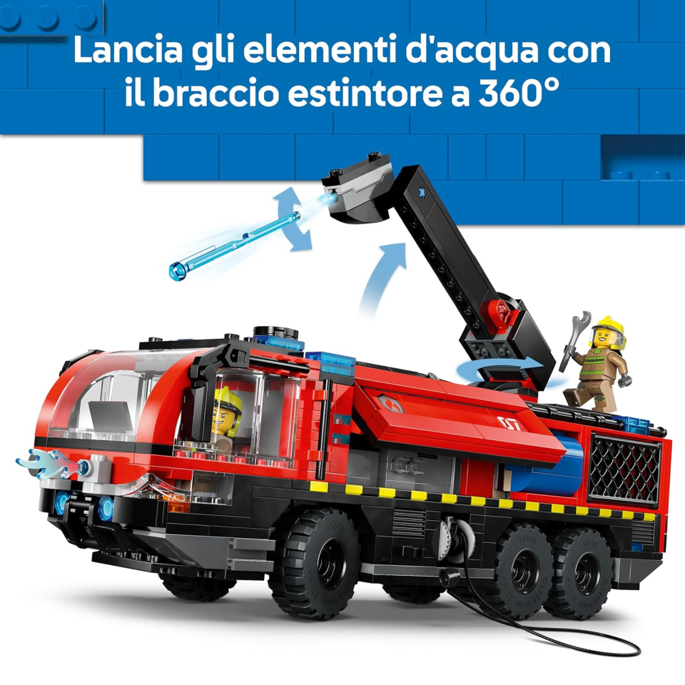 LEGO City Autopompa Aeroporto 60499 – Camion Pompieri Costruzioni