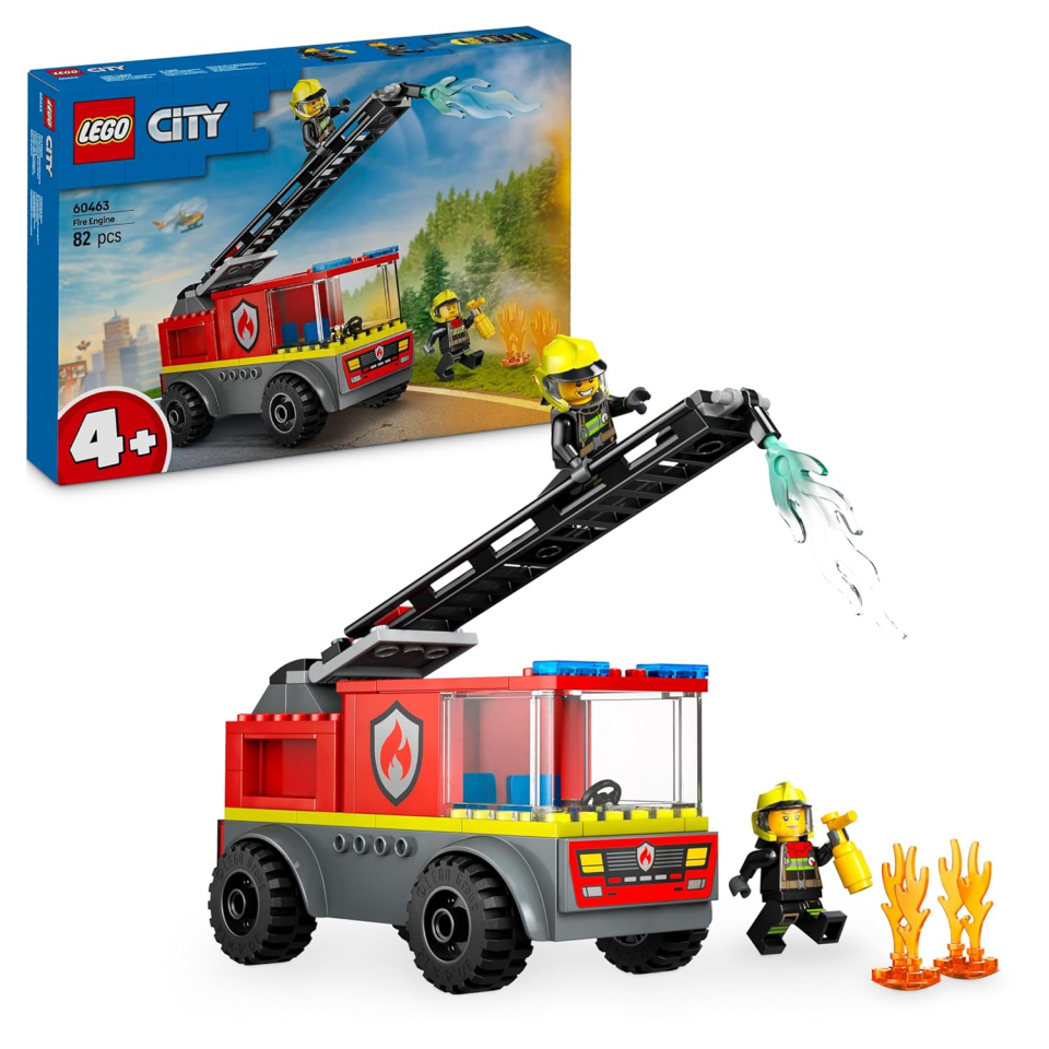 LEGO City Autopompa con Scala 60463 – Camion Pompieri per Bambini 4+