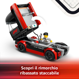 LEGO City Autotrasportatore F1 con Monoposto RB20 e AMR24 (60445)