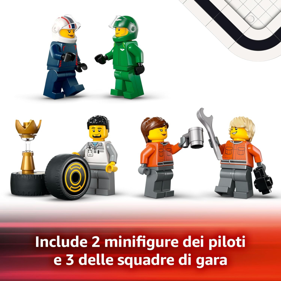 LEGO City Autotrasportatore F1 con Monoposto RB20 e AMR24 (60445)