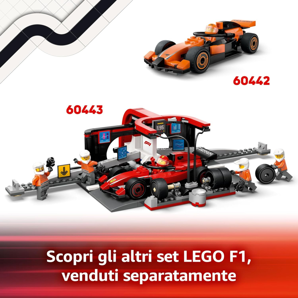 LEGO City Autotrasportatore F1 con Monoposto RB20 e AMR24 (60445)