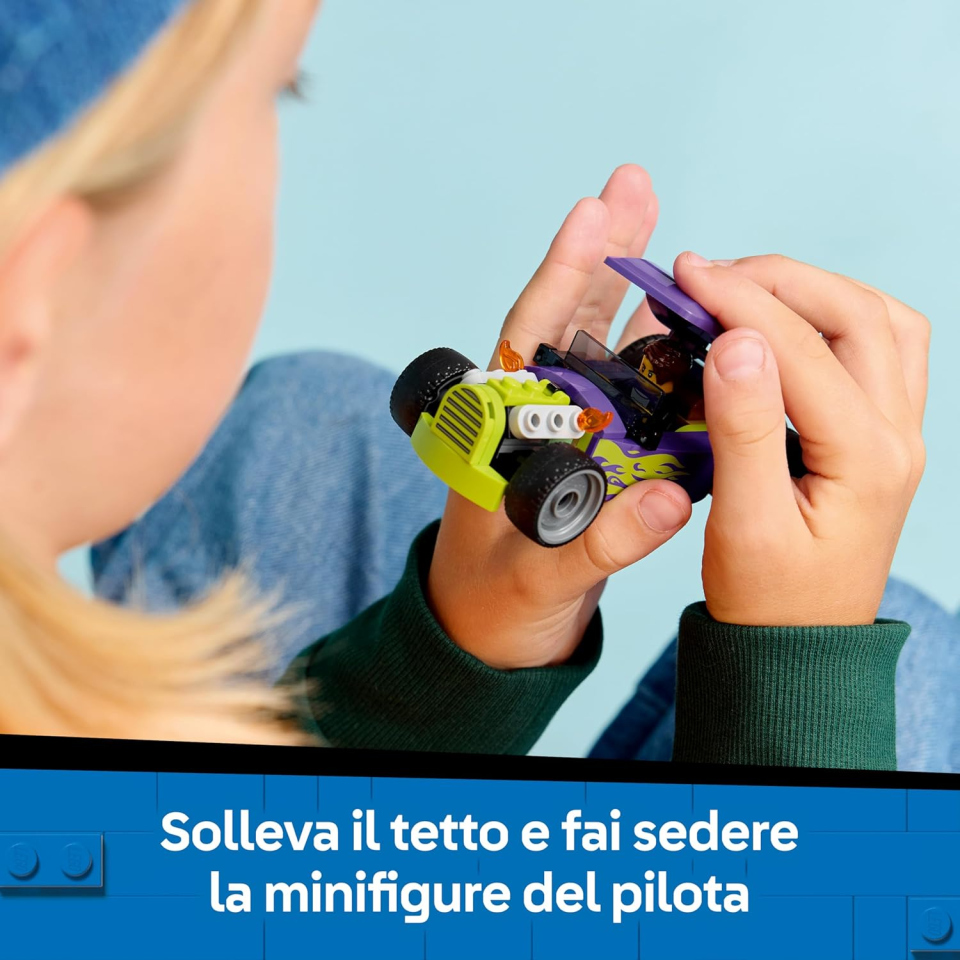 LEGO City Bolide – Set costruzioni auto da corsa con pilota
