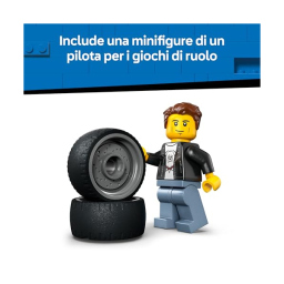 LEGO City Bolide – Set costruzioni auto da corsa con pilota