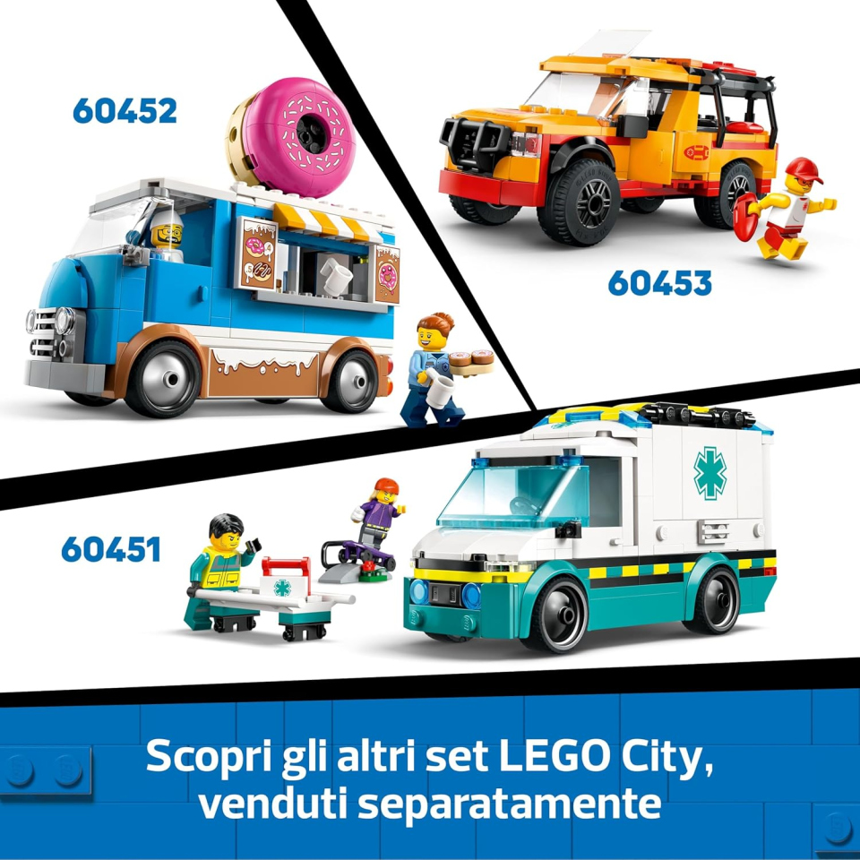 LEGO City Camper Van delle Vacanze – Set da Costruire con 3 Minifigure