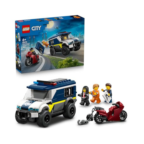 LEGO City Cellulare della Polizia 60479 – Camion con Cella e Moto