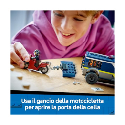 LEGO City Cellulare della Polizia 60479 – Camion con Cella e Moto