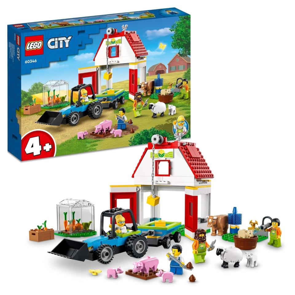 LEGO City Fienile con Trattore e Animali da Fattoria 60346