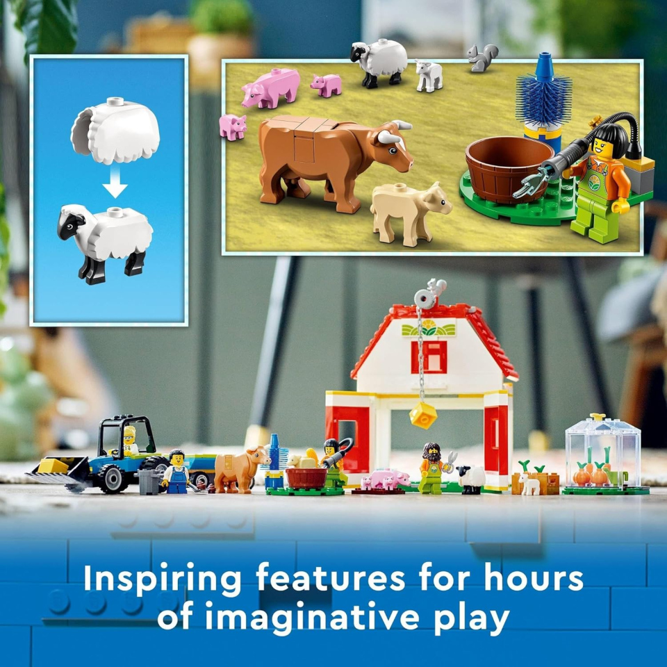 LEGO City Fienile con Trattore e Animali da Fattoria 60346