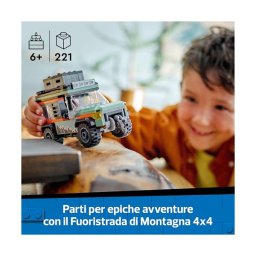 LEGO City Fuoristrada 4x4 di Montagna con Minifigure