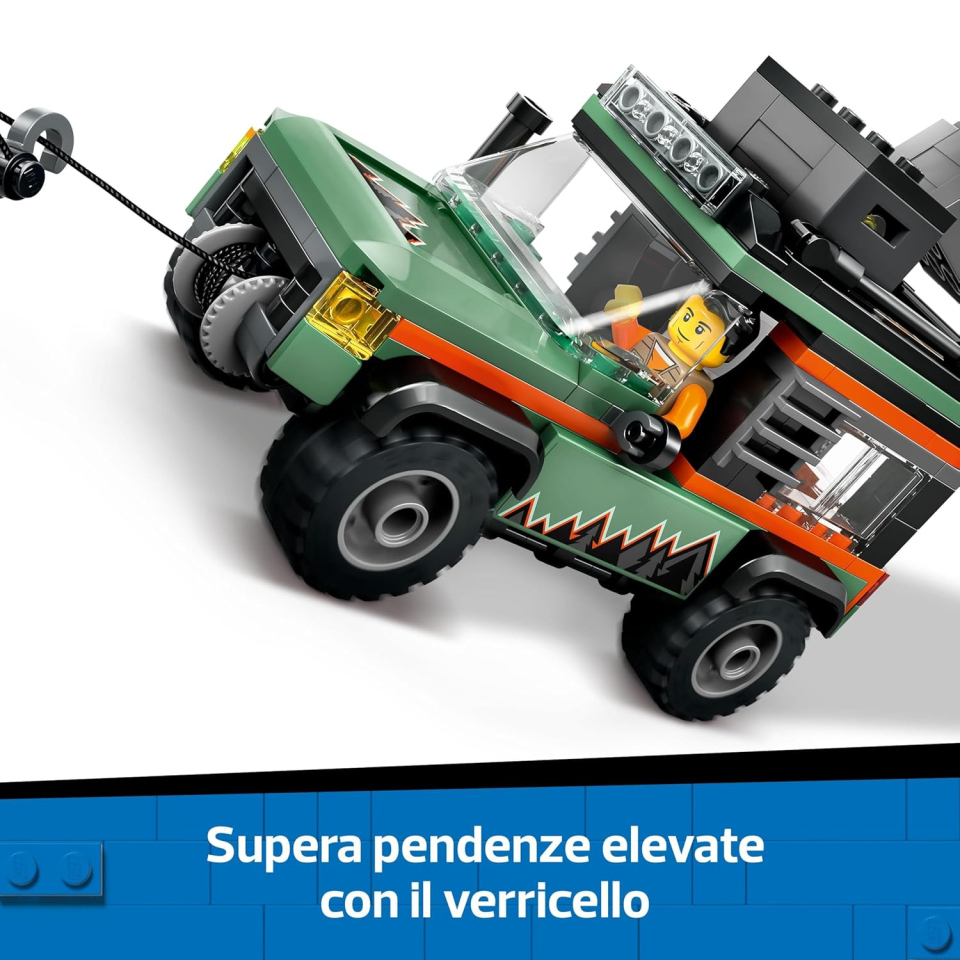 LEGO City Fuoristrada 4x4 di Montagna con Minifigure