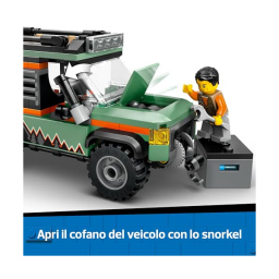 LEGO City Fuoristrada 4x4 di Montagna con Minifigure