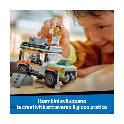 LEGO City Fuoristrada 4x4 di Montagna con Minifigure