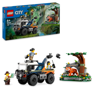 LEGO City Fuoristrada Esploratore della Giungla con Tigre e Grotta