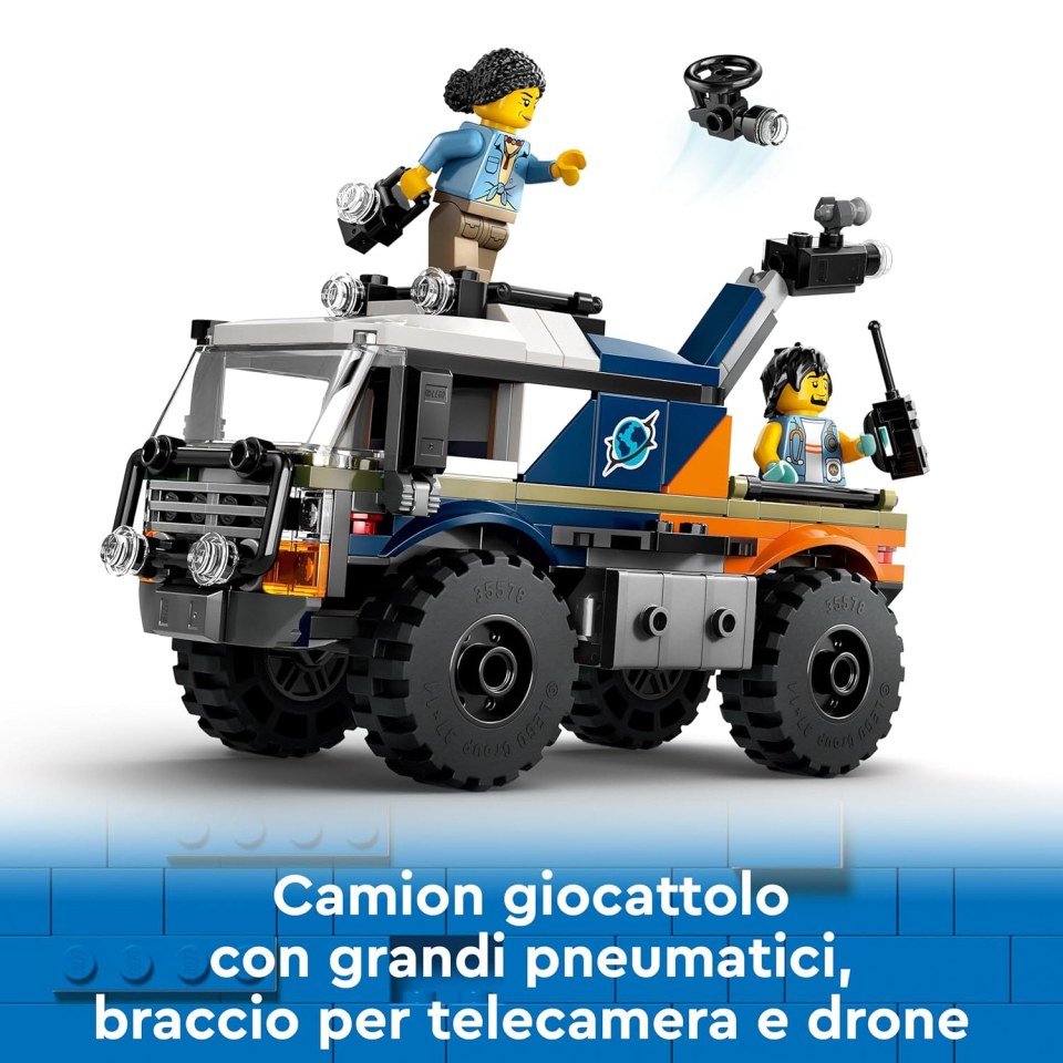 LEGO City Fuoristrada Esploratore della Giungla con Tigre e Grotta