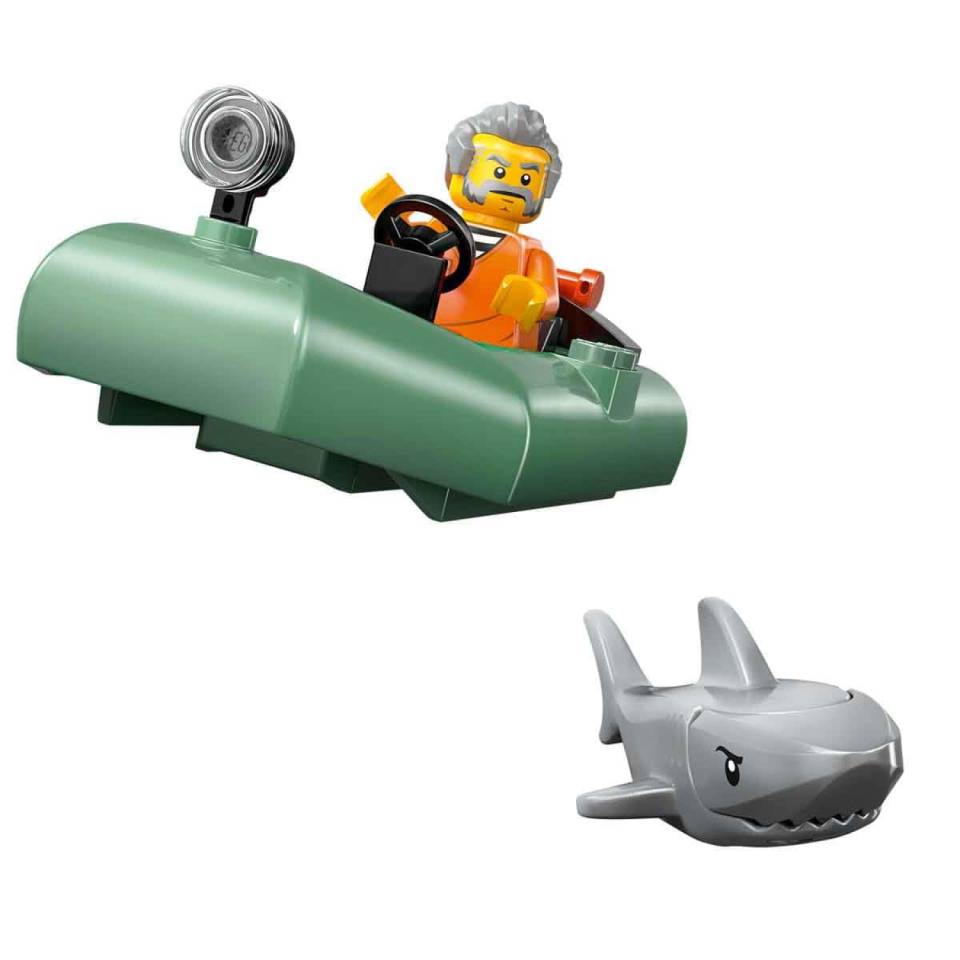 LEGO City Inseguimento Motoscafo Polizia con Squalo – Set 60456