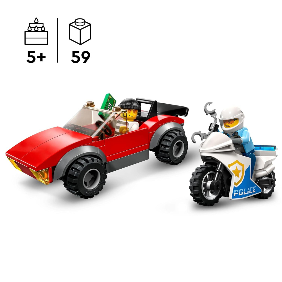 LEGO City Inseguimento Moto della Polizia 60392