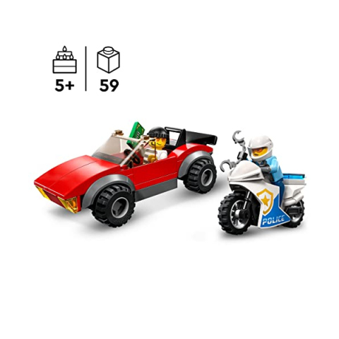 LEGO City Inseguimento Moto della Polizia 60392