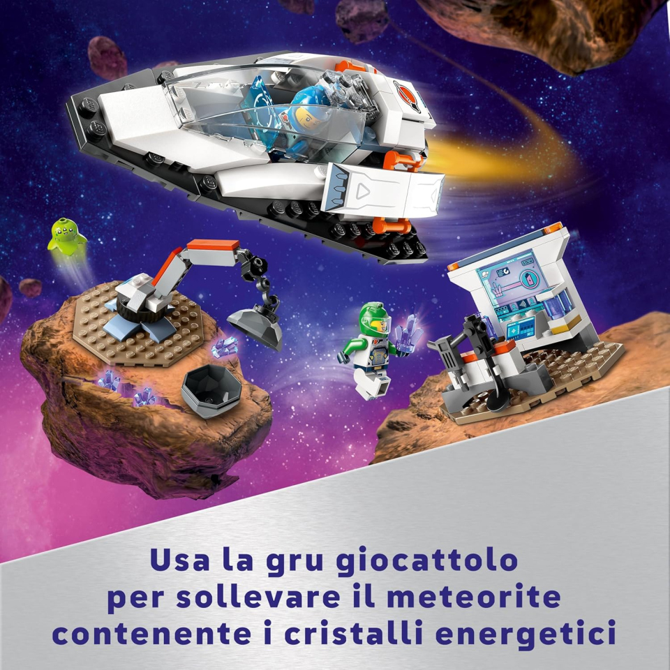 LEGO City Navetta Spaziale con Asteroide e Laboratorio