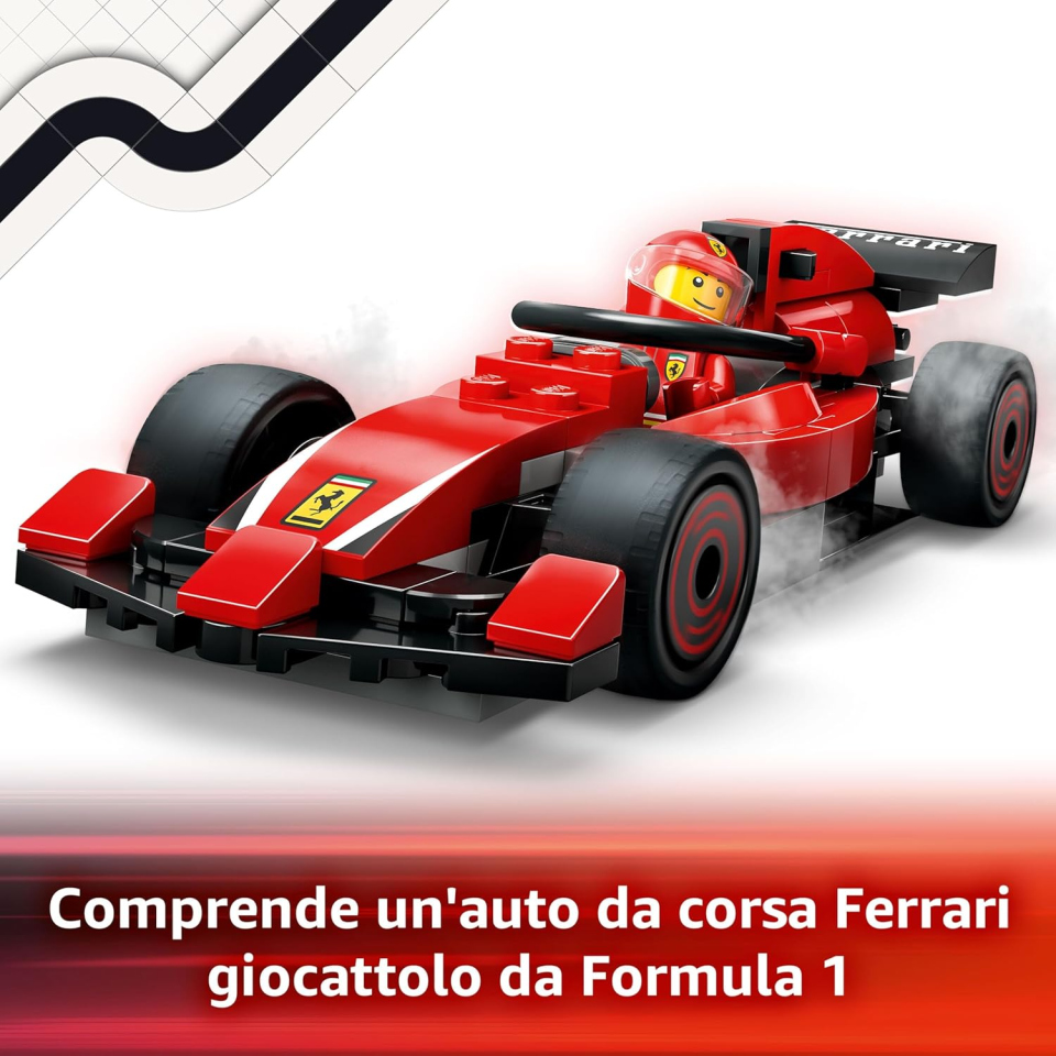 LEGO City Pit Stop Ferrari F1 con Monoposto e Meccanici