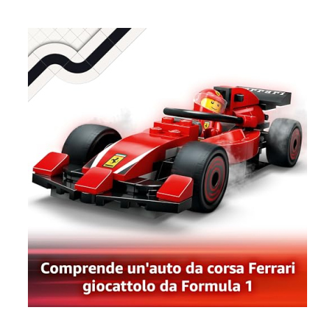 LEGO City Pit Stop Ferrari F1 con Monoposto e Meccanici