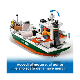 LEGO City Porto e Nave Merci con Gru e 8 Minifigure (60422)