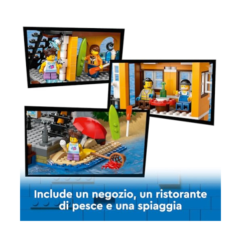 LEGO City Porto e Nave Merci con Gru e 8 Minifigure (60422)