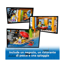 LEGO City Porto e Nave Merci con Gru e 8 Minifigure (60422)