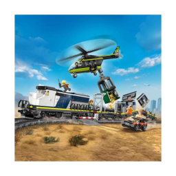 LEGO City Rapina al Treno della Polizia – Set con Treno Telecomandato 60508