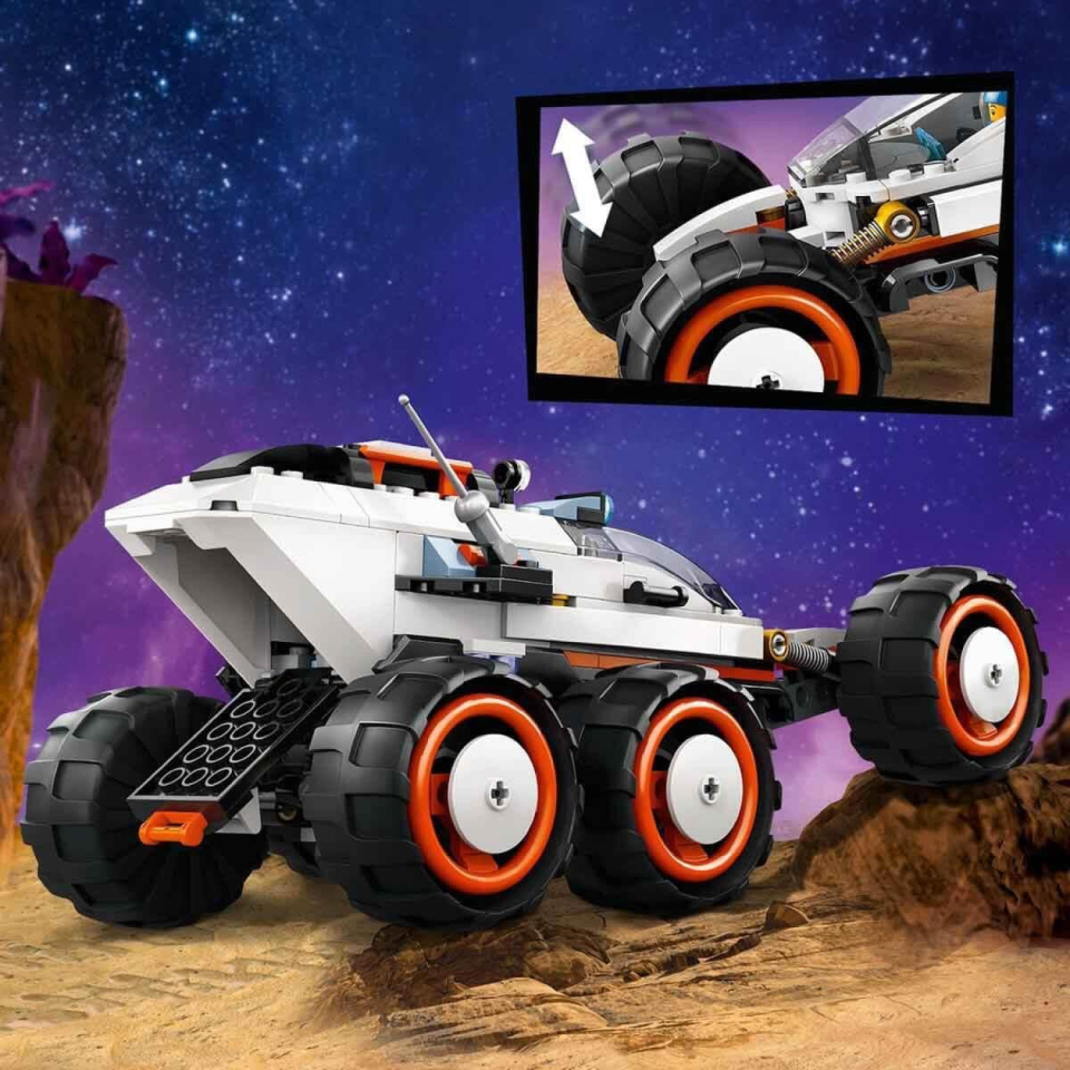 LEGO City Rover Esploratore Spaziale con Alieni e Robot