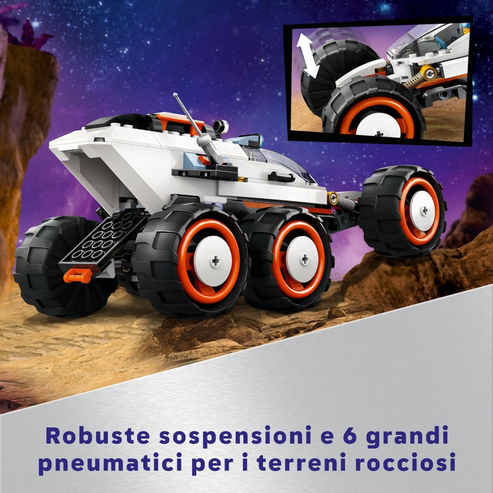 LEGO City Rover Esploratore Spaziale con Alieni e Robot