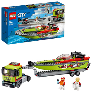 LEGO City Trasportatore di Motoscafi con Rimorchio 60254