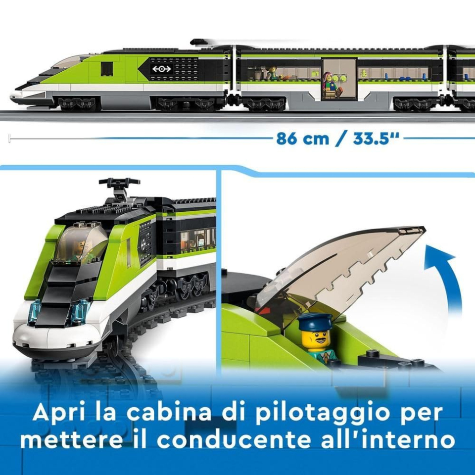 LEGO City Treno Passeggeri Espresso Telecomandato 60337