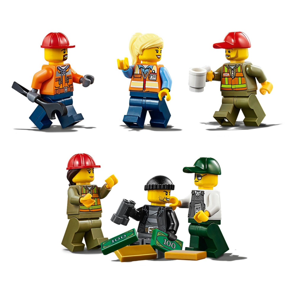 LEGO City Treno Merci Telecomandato con Binari e 6 Minifigure