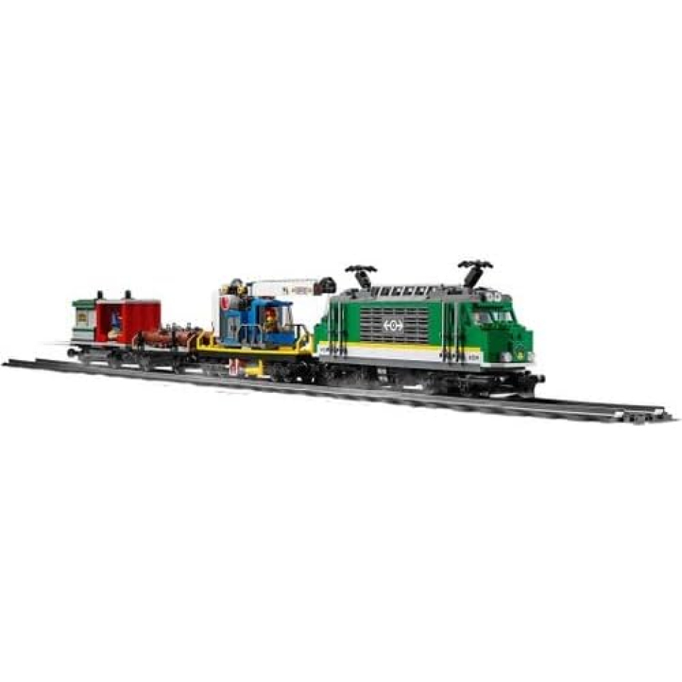 LEGO City Treno Merci Telecomandato con Binari e 6 Minifigure