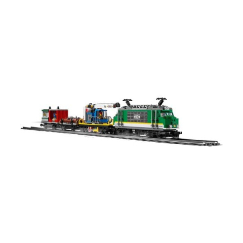 LEGO City Treno Merci Telecomandato con Binari e 6 Minifigure
