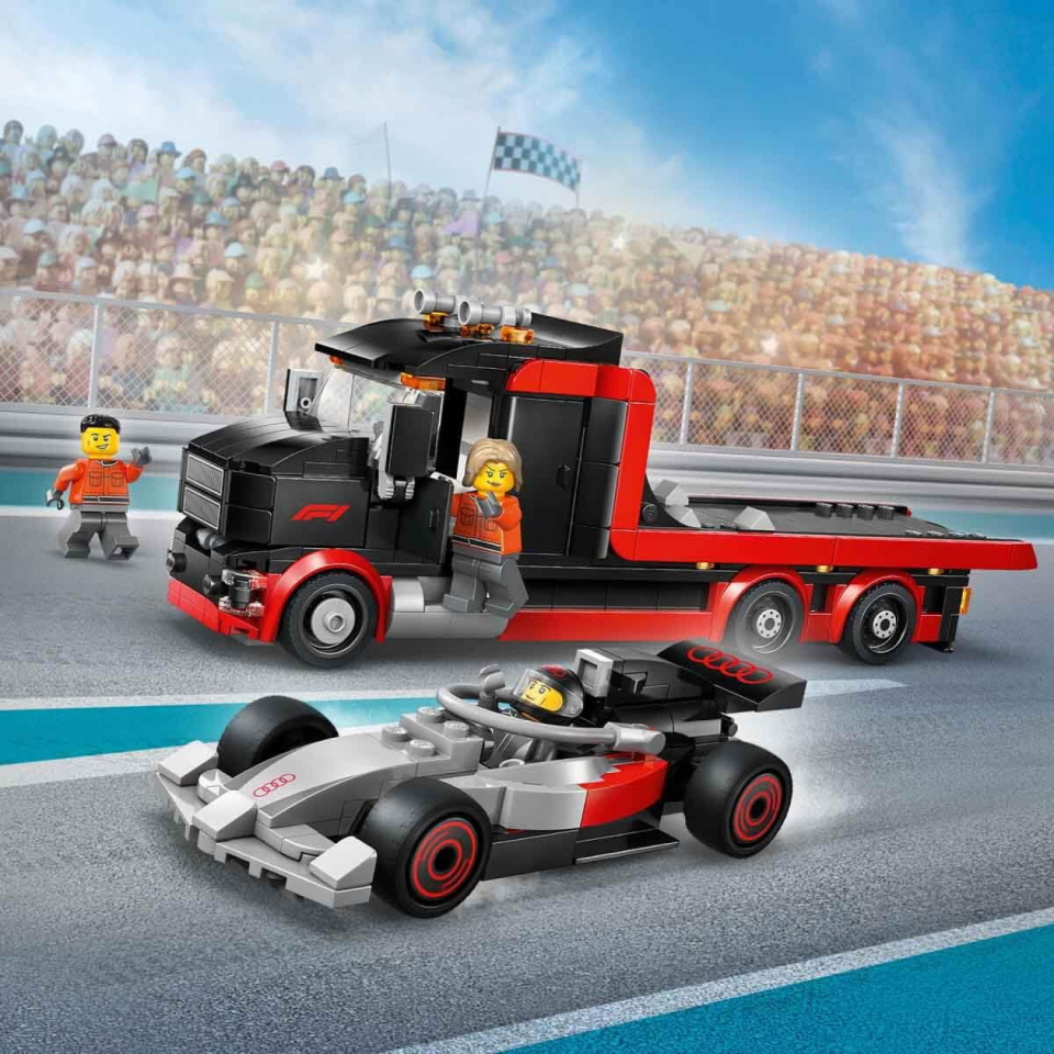 LEGO City Display Truck F1 con Auto da Corsa Audi 60493