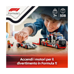 LEGO City Display Truck F1 con Auto da Corsa Audi 60493