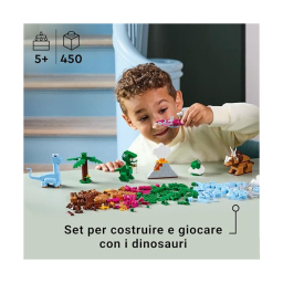 LEGO Classic Dinosauri Creativi – Set Costruzioni con T-Rex e Triceratopo